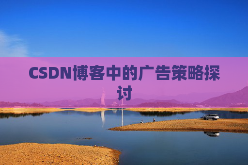 CSDN博客中的广告策略探讨