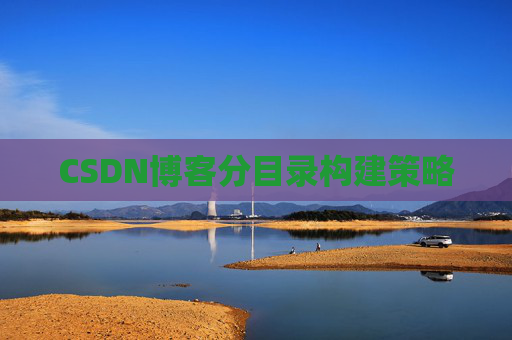 CSDN博客分目录构建策略
